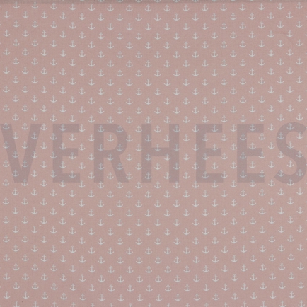 POPLIN PETIT ANCHOR OLD ROSE (hover)