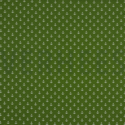 POPLIN PETIT ANCHOR GREEN (hover)