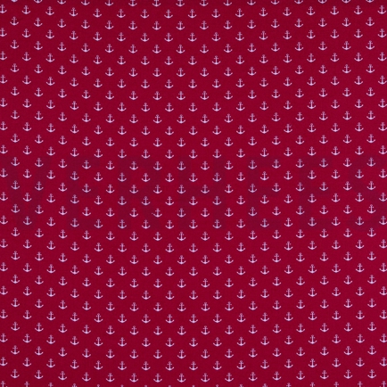 POPLIN PETIT ANCHOR CERISE (hover)