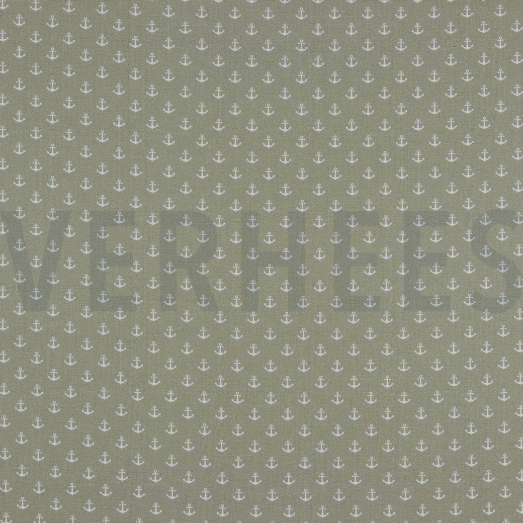 POPLIN PETIT ANCHOR SAND