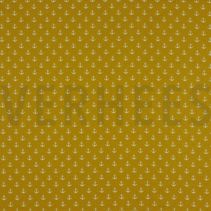 POPLIN PETIT ANCHOR OCHRE (hover)