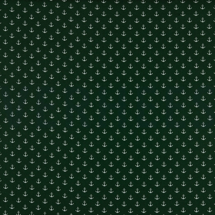POPLIN PETIT ANCHOR DARK GREEN (hover)