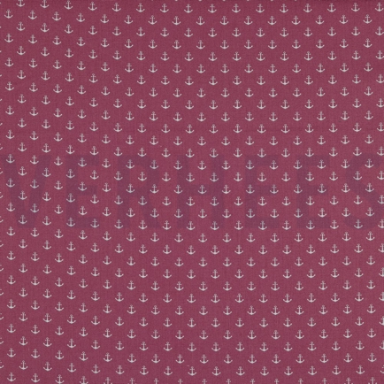 POPLIN PETIT ANCHOR MAUVE (hover)