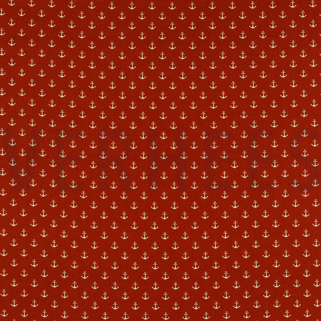 POPLIN PETIT ANCHOR TERRA