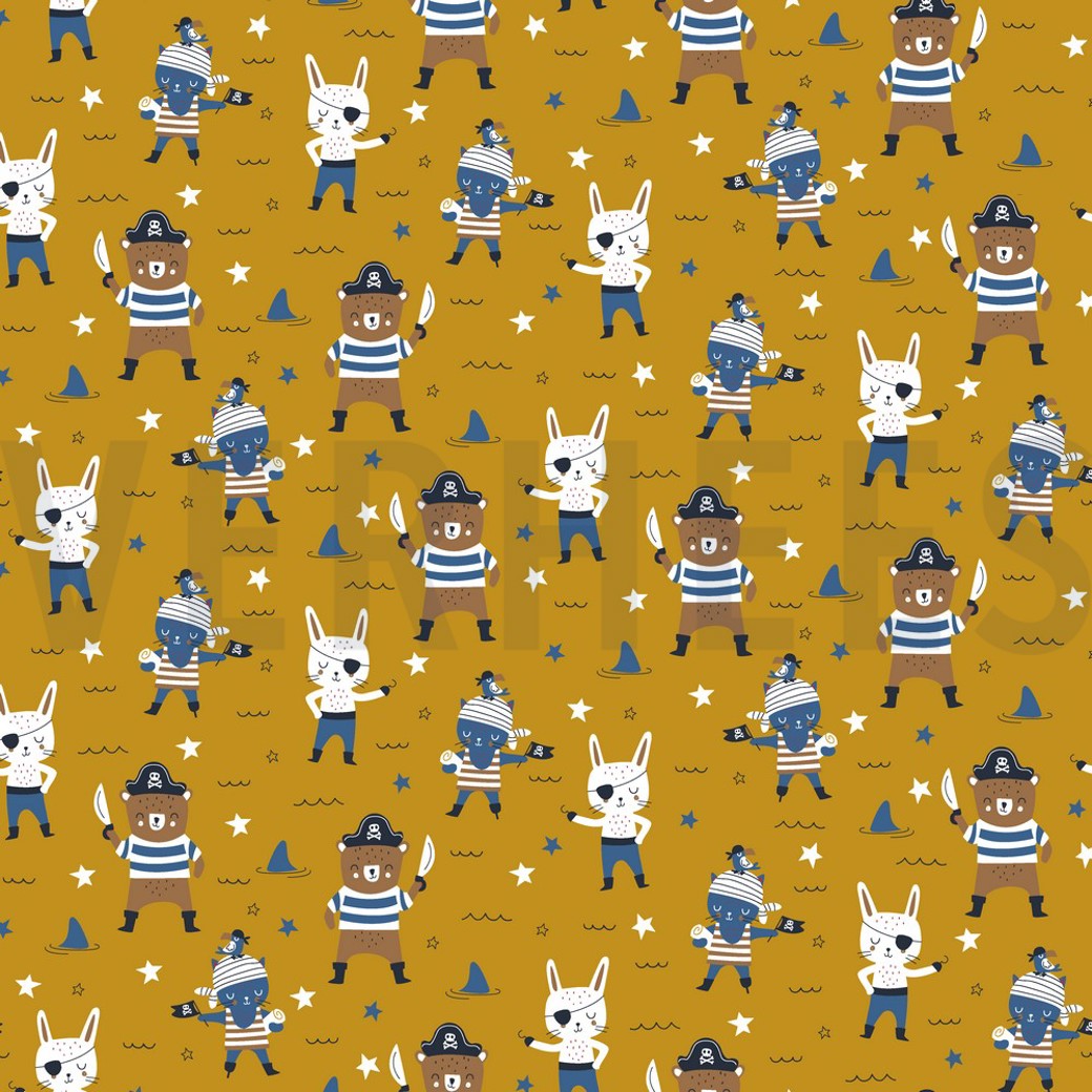POPLIN PIRATES OCHRE
