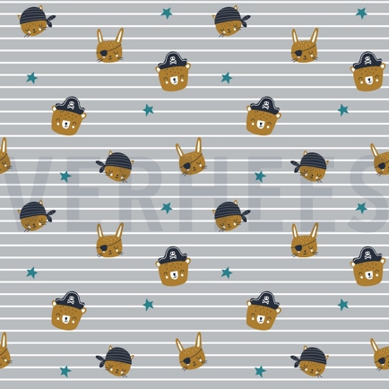 POPLIN PIRATES LIGHT GREY (hover)