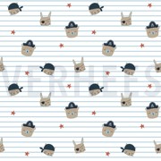 POPLIN PIRATES WHITE (thumbnail)