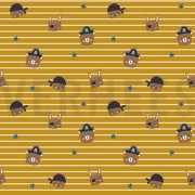 POPLIN PIRATES OCHRE (thumbnail)