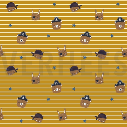 POPLIN PIRATES OCHRE (hover)