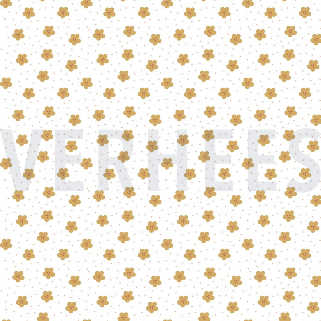 POPLIN LOVELY RAINBOW STORY WHITE