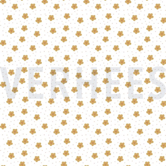 BAUMWOLLE POPELINE SCHÖNE REGENBOGENGESCHICHTE WEISS #7