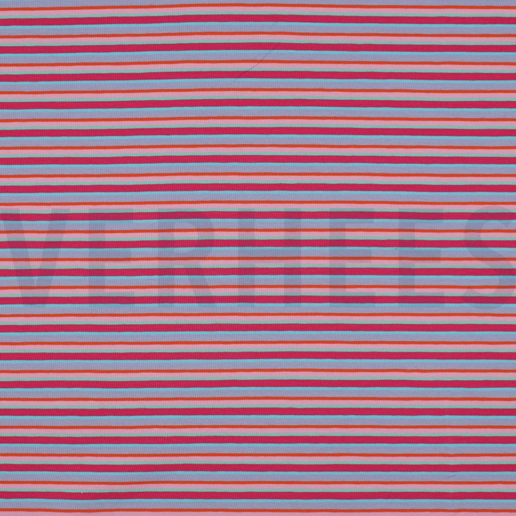 COTTON JERSEY YARN DYED STRIPES MULTICOLOUR