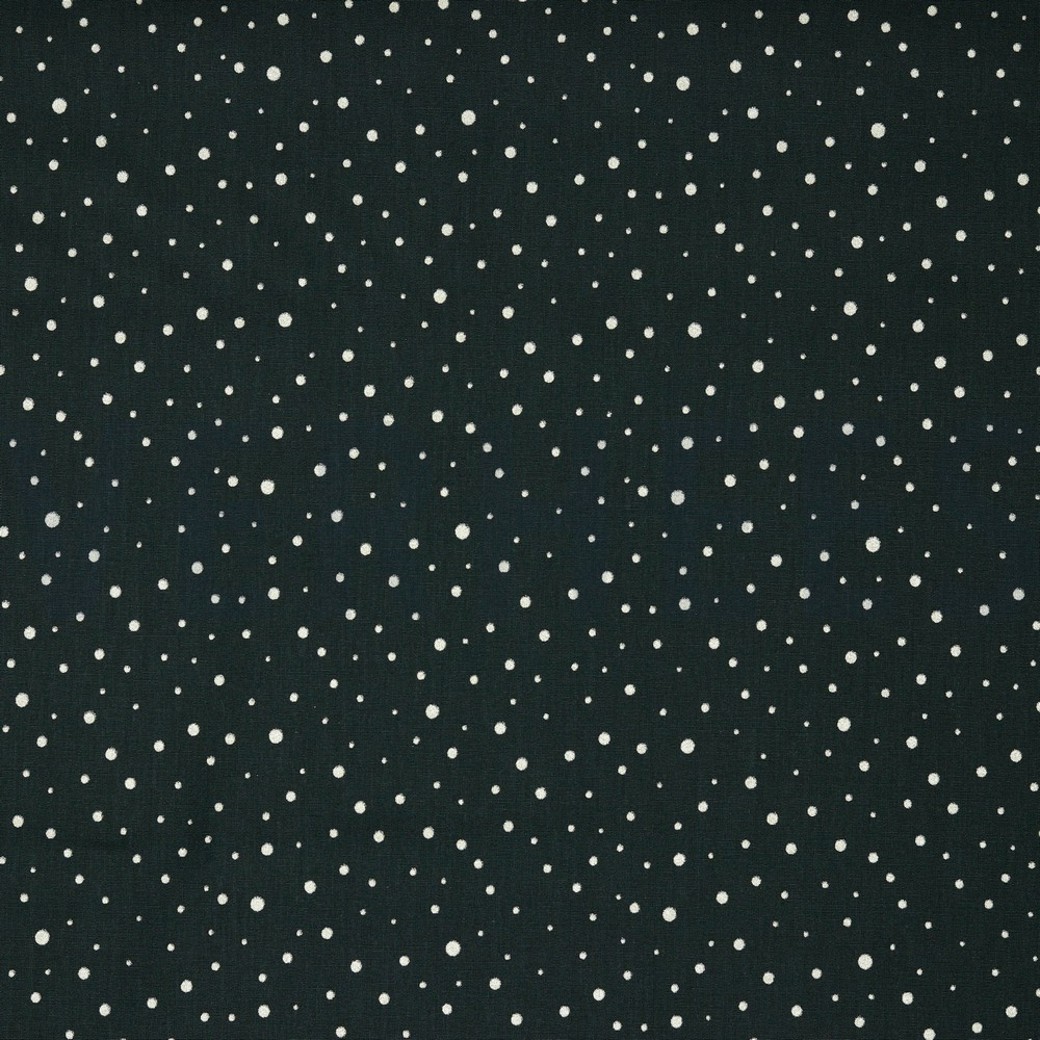 POPLIN GLITTER DOTS BLACK
