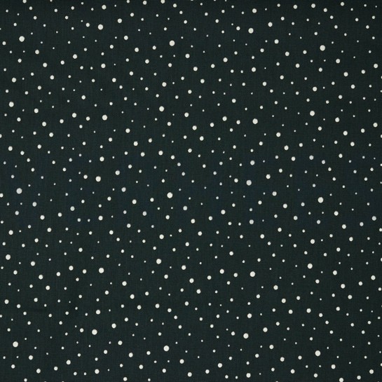 POPLIN GLITTER DOTS BLACK #7