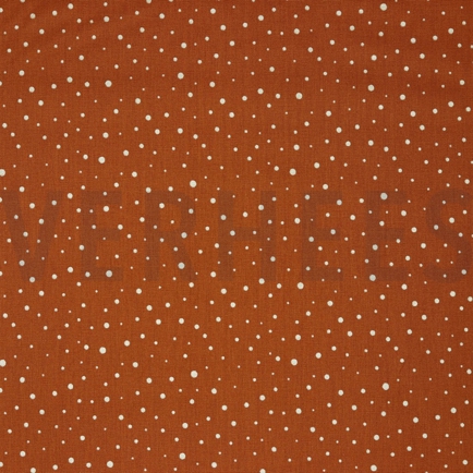 POPLIN GLITTER DOTS RUST (hover)
