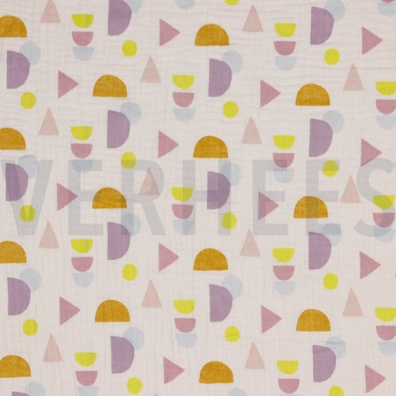 DOUBLE GAUZE GOTS DOTS LIGHT ROSE (hover)