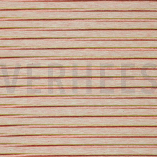 FRENCH TERRY STRIPES ROSE MELANGE #7