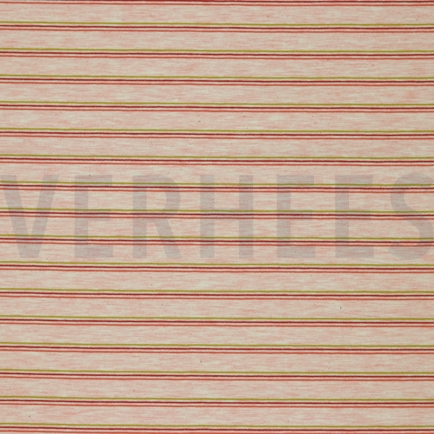 FRENCH TERRY STRIPES ROSE MELANGE (hover)