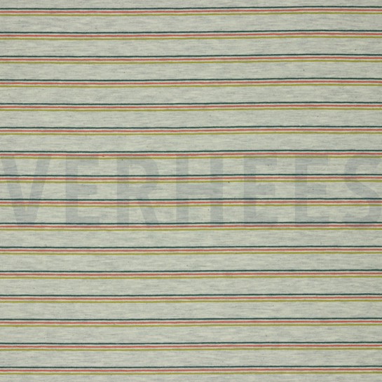 FRENCH TERRY STRIPES GREY MELANGE #7