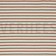 JERSEY STRIPES LUREX TERRA/SILVER (thumbnail)