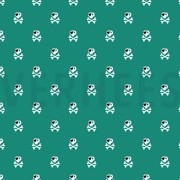 POPLIN PIRATES EMERALD (thumbnail)
