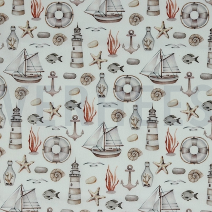 POPLIN DIGITAL MARITIME WHITE (hover)