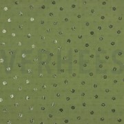 DOBBY FOIL DAISY MOSS GREEN (thumbnail)