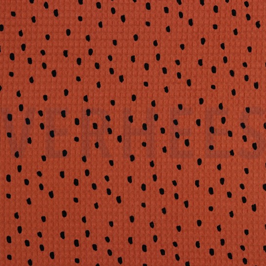WAFFELPIQUÉ DOTS BRICK #7