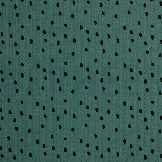 WAFFLE DOTS OLD GREEN #7