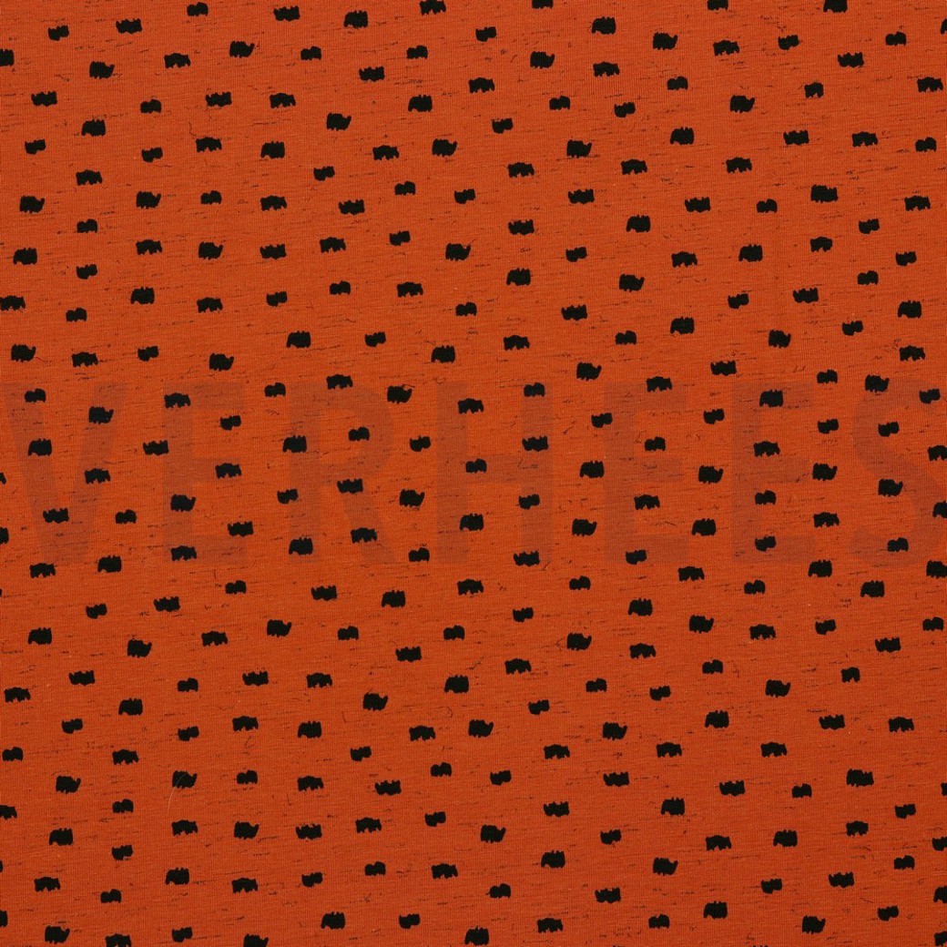 JERSEY ITALIAN DOT SHAPES TERRA