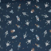 POPLIN DIGITAL ROBOTS NAVY (thumbnail)