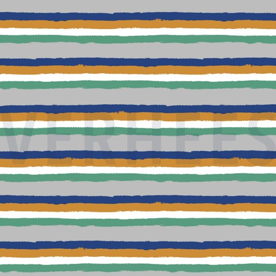 SOFT SWEAT RETRO STREIFEN HELLGRAU #7