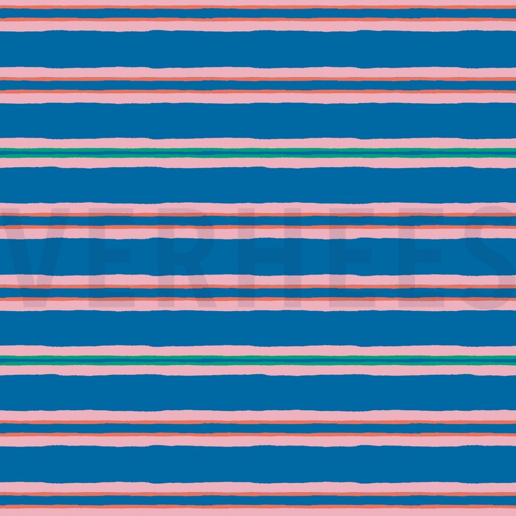 JERSEY STRIPES COBALT