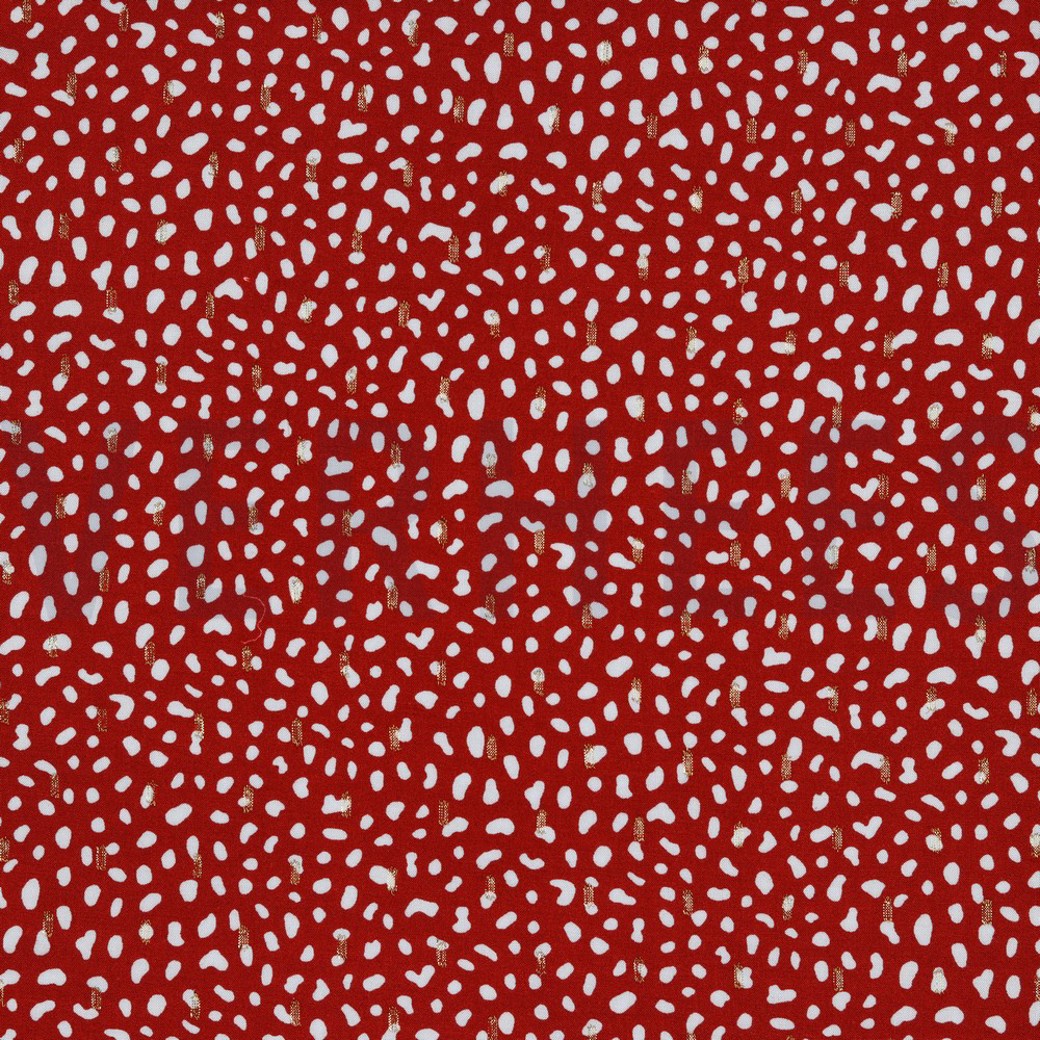 VISCOSE LUREX DOTS BORDEAUX