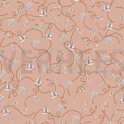 VISCOSE RADIANCE SAILBOAT SALMON (hover)