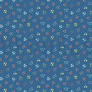 POPLIN GOTS SMALL FLOWERS COBALT (thumbnail)