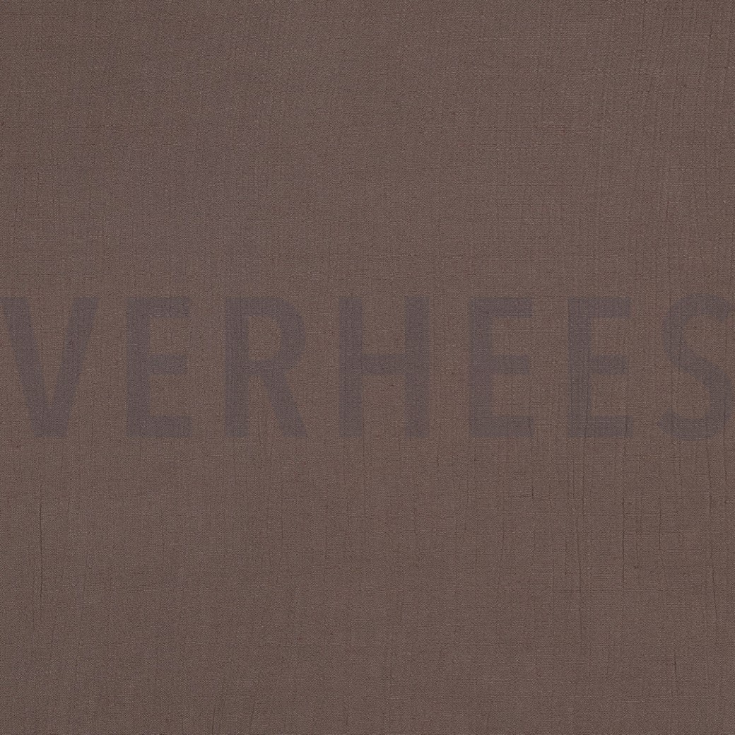 LINEN VISCOSE CRINKLE TAUPE