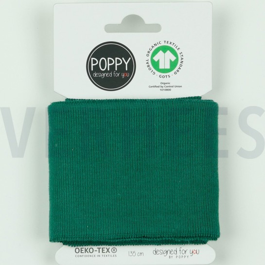 CUFFS GOTS 7CM GREEN #7
