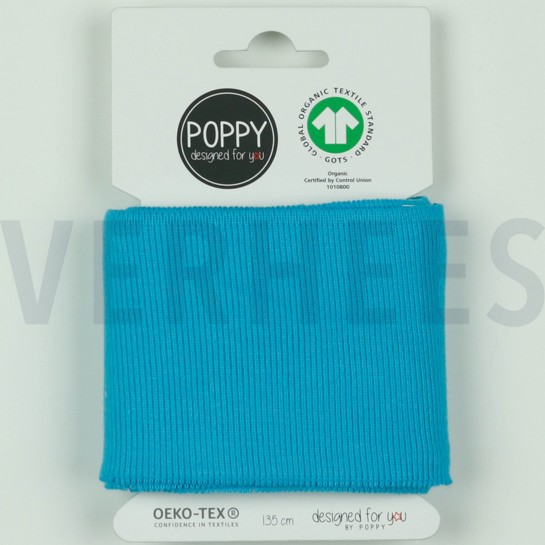 CUFFS GOTS 7CM TURQUOISE #7