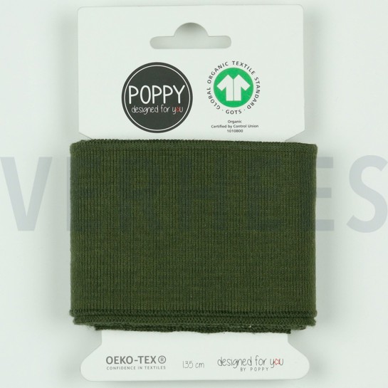 CUFFS GOTS 7CM ARMY GREEN #7