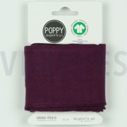 CUFFS GOTS 7CM AUBERGINE (thumbnail)