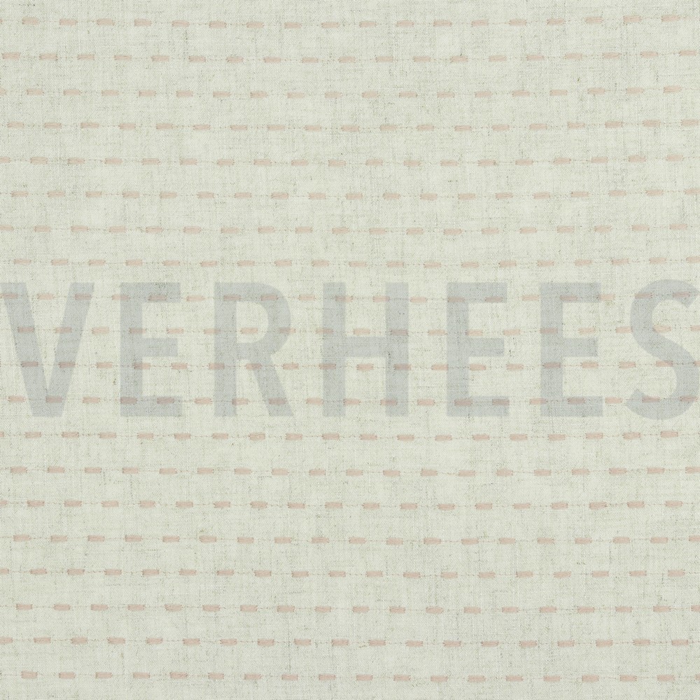 LINEN EMBROIDERY NATURAL/ROSE (hover)