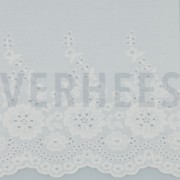 COTTON EMBROIDERY BORDER 1-SIDE WHITE (thumbnail)