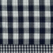 DOUBLE GAUZE DOUBLE SIDED CHECKS NAVY (thumbnail)