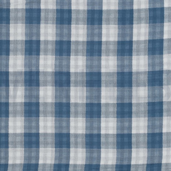 MUSSELIN DOPPELSEITIG KAROS INDIGO #7