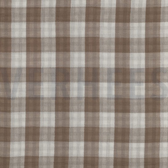 DOUBLE GAUZE DUBBELZIJDIGE RUITEN ZAND #7