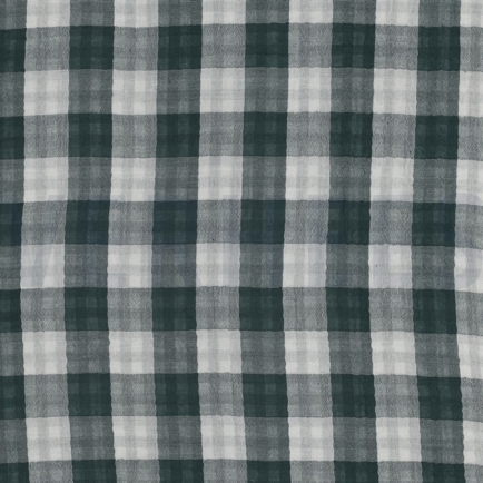 DOUBLE GAUZE DOUBLE SIDED CHECKS CYAN (hover)