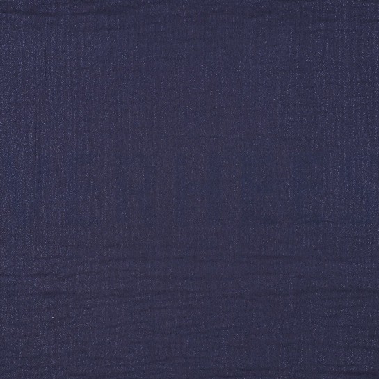 DOUBLE GAUZE FOLIE MARINEBLAUW #7