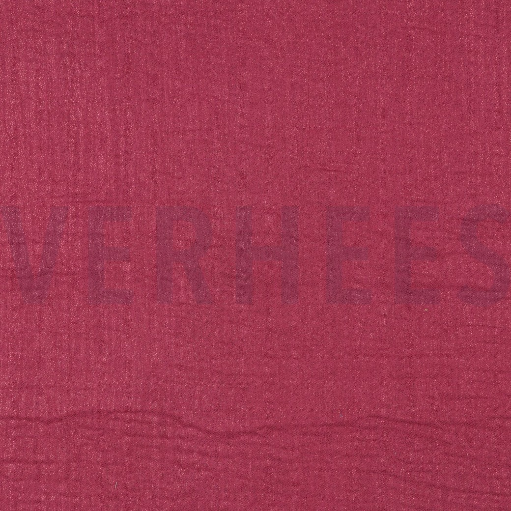 DOUBLE GAUZE FOIL CERISE