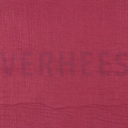 DOUBLE GAUZE FOIL CERISE #7